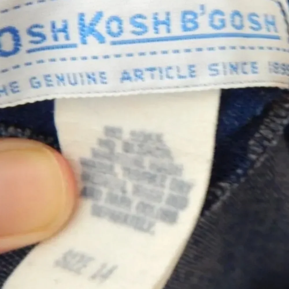 OshKosh Vintage 80's Denim Pinafore Dress